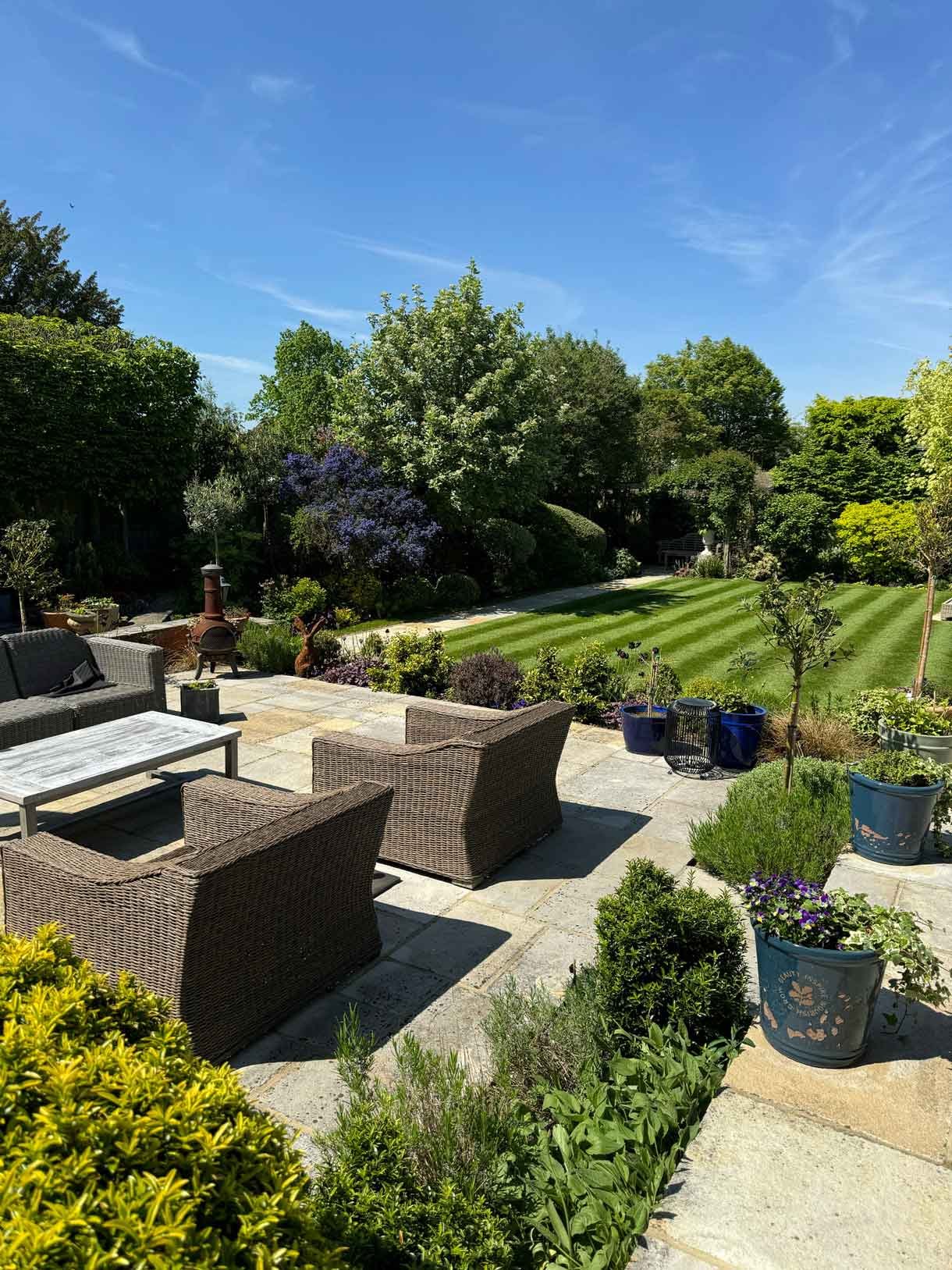 A well kept garden as part of our garden maintenance service.