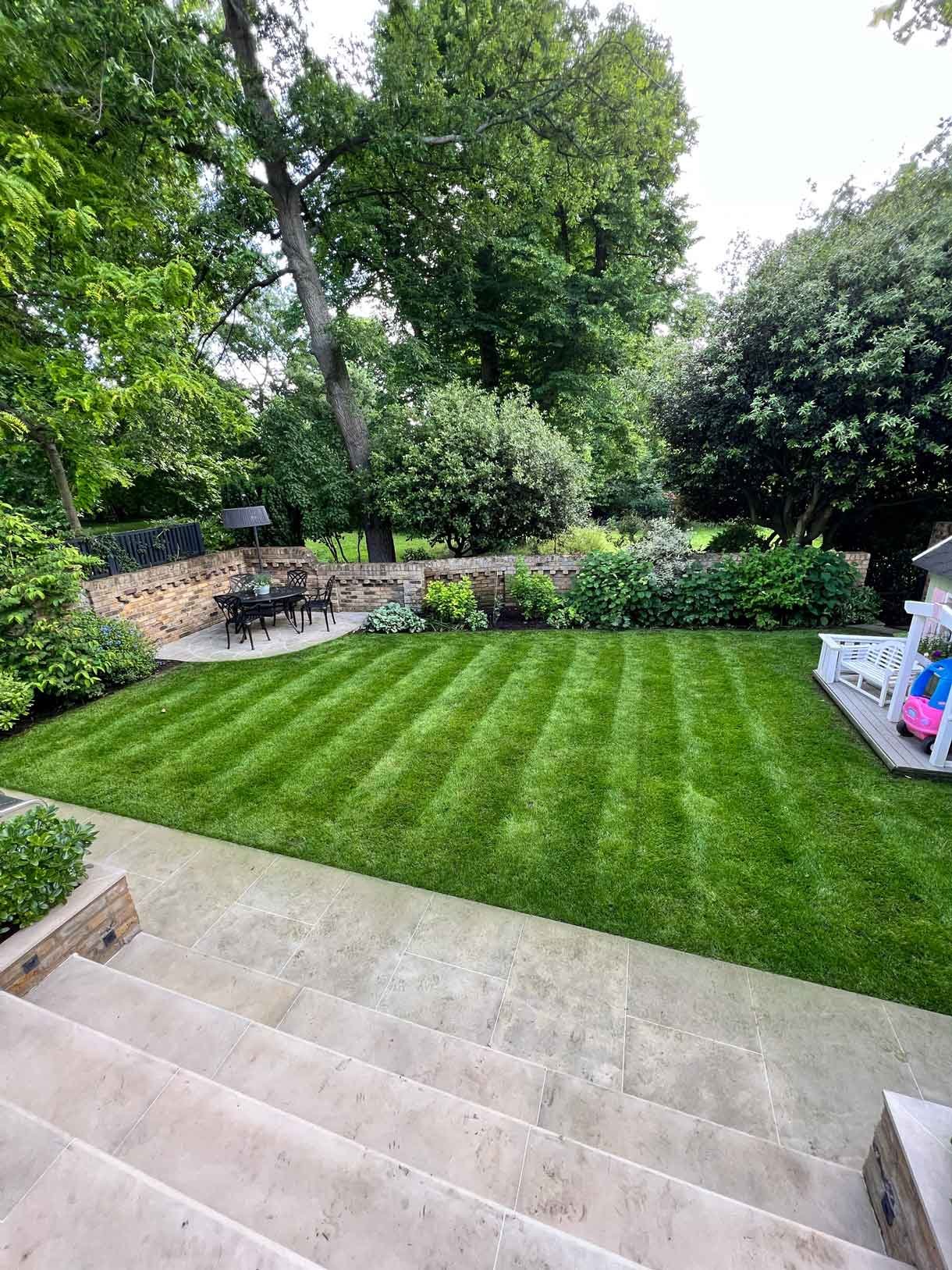 A well kept garden as part of our garden maintenance service.