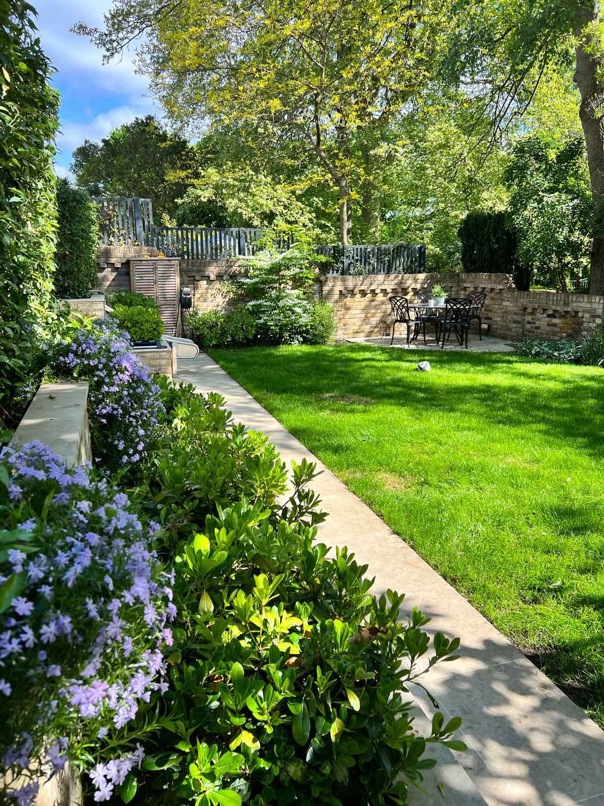 A well kept garden as part of our garden maintenance service.